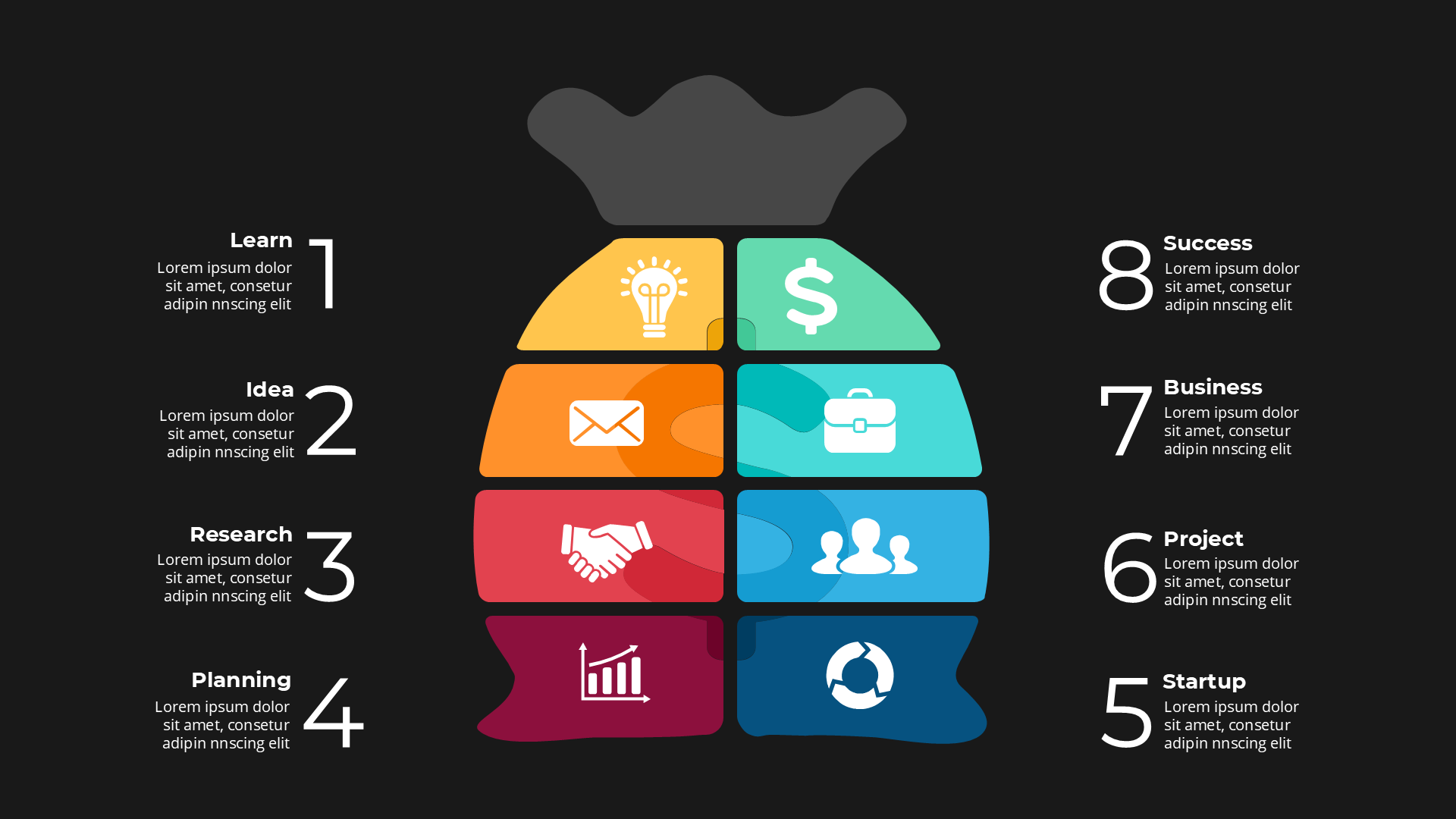 Startup Dark slide 5